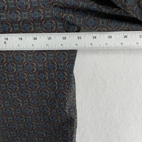 Urban Outfitters Button Up Men's L Brown Mix Paterned Long Sleeve Standard Fit - Picture 3 of 12